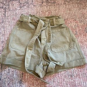 Zara paper bag shorts